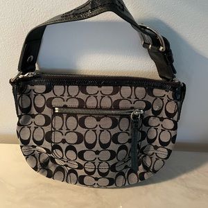 Authentic Black Coach Shoulder Bag